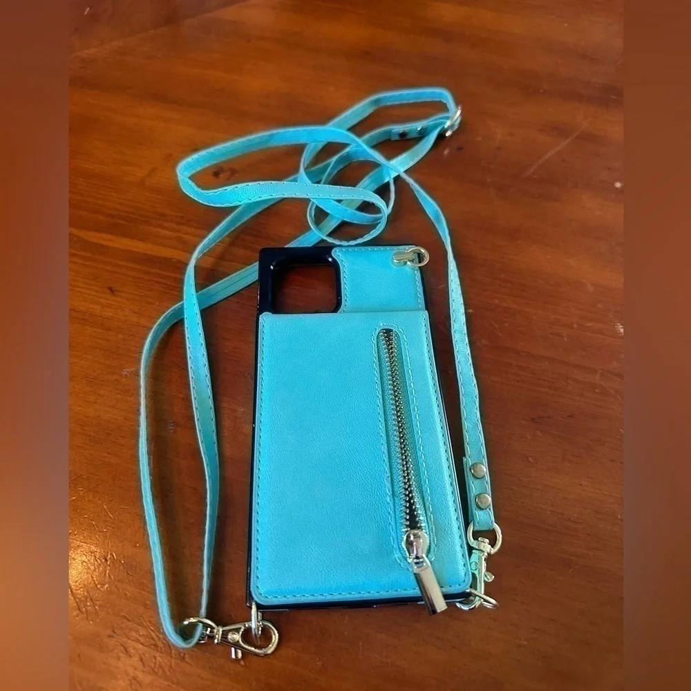 HOGGU Compatible with iPhone 12 Pro Max Wallet Case Crossbody Leather Case.
